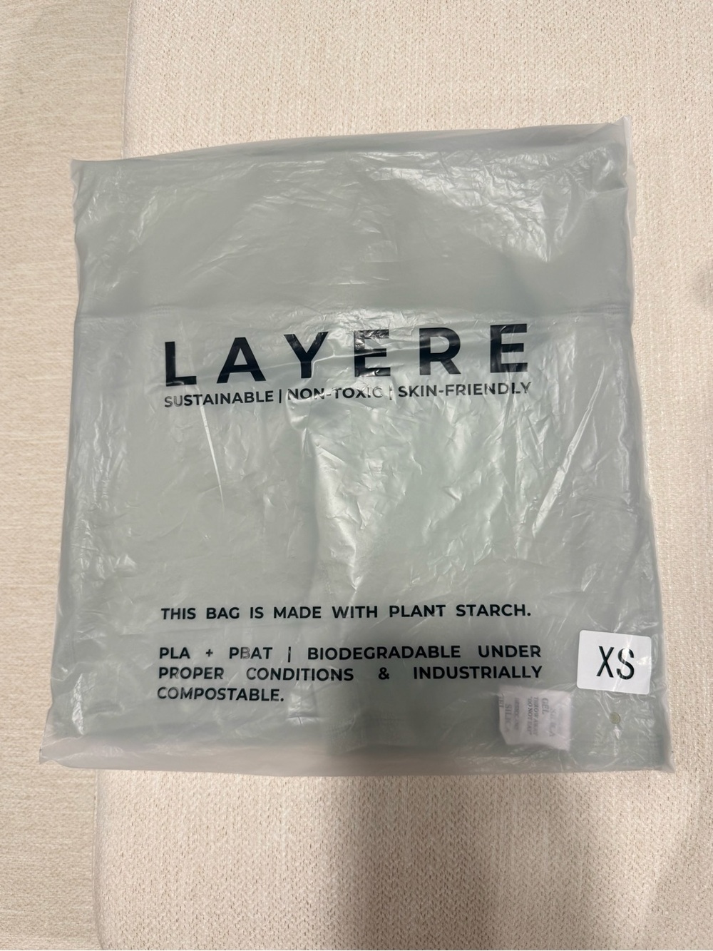 Layere Matcha Latte Organic Cotton High-Rise Biker Shorts Brandnew - Picture 3 of 11